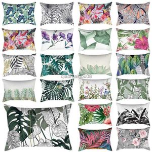 Kuddefodral Feather Mandala Floral Mönster Enkel mod Rektangelfodral SOFA CUSHION COVER Bekväm heminredning HKD230817