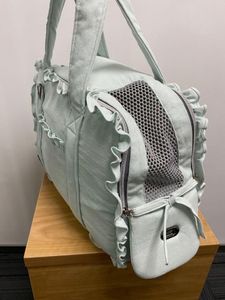 Cat Carriers INS Korean Version Of The Pet Out Bag Carrying Solid Color Handbag Sweet And Simple Gray Pink Optional