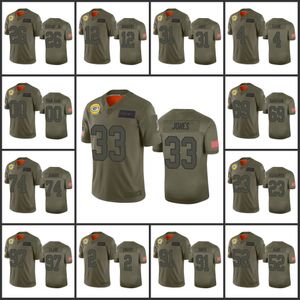 Jerseys Green Bay''Packers''men 33 Aaron Jones 4 Brett Favre 12 Aaron Rodgers Women Youth Camo Custom Salute to Service Limited Jersey