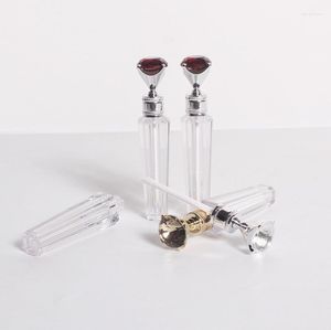 Storage Bottles 100pcs Lip Gloss Packaging Luxury Diamond Cap Tube Empty Tubes Containers Refillable Lipgloss