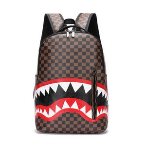 2023 Backpack Style Fashion Brand Brackpack Men's New Fashion Trend Versione coreana Cassa zaino di grande capacità Backpack Student Bag 221222 230817