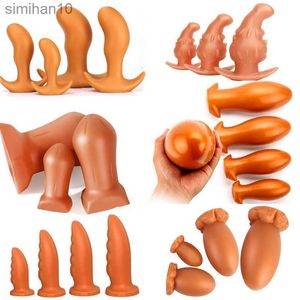 Brinquedos anal grandes anal plug de plug big plug butt plug brinquedos para homens massagem próstata Dilator enorme dilatador de bolas vaginais lojas sextays hkd230816