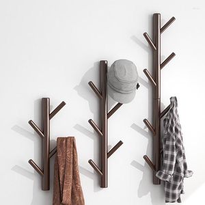 Hangers Wall Mount Clothing Rack Coat Hanger Branches Natural Pine Hook Handbag Cap Holder Living Room Decoration Shelves Hooks