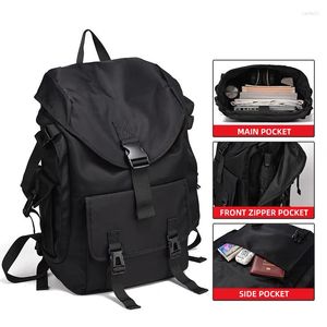 Outdoor -Taschen Oxford Fitnessstudio Sport Fitness Rucksack Schwarzer Rucksack für Men Schoolbag Aufstieg Training Training Wanderung wasserdichte Freizeit