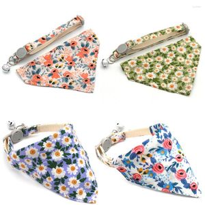 Collari per cani da 1 pc per animale domestico con sciarpa da margherita per scarpa graziosa floreale floreale collare rimovibile collo per collo triangolare towe cucciolo cucciolo di gatto