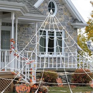 その他のイベントパーティーのサプライズ巨大スパイダーウェブハロウィーンの装飾人工綿ホワイト怖いコブウェブホーンドホラーアウトドアシミュレーションプロップ230816