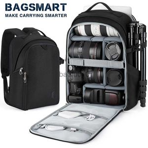 Camera bag accessories Multi-functional Camera Backpack BAGSMRT Video Digital DSLR Bag Camera Photo Bag with Tripod Case for Nikon Canon DSLR Lens HKD230817