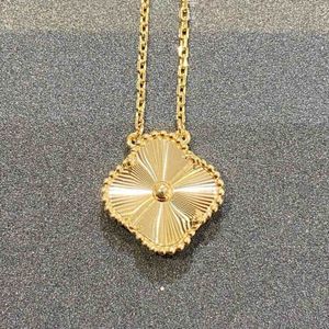 Four Leaf Clover Necklace 18K Gold Plated Designer necklace for Women Girl Valentine Mother Day Engagement Designer Jewelry-Gift wholesale