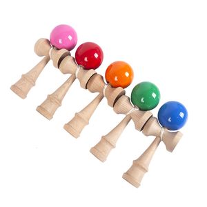 Ballon Kinder für Erwachsene Outdoor Sportwettbewerb Fähigkeit Ballübung Handye Koordination Spielzeug Japanisch Holz Kendama Toys 230816