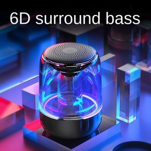 Microphones Mobile Phone Bluetooth S er High quality Colorful Lights Wireless Small Sound Box Subwoofer Portable Home Impact Mini Gift 230816