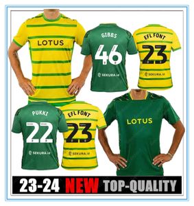 23 24 Pukki Hugill Soccer Jersey 2024 2023 Camiseta de Futbol Rashica McLean Dowell Buendia Tzolis Sargent Footy Home Away Men Kid