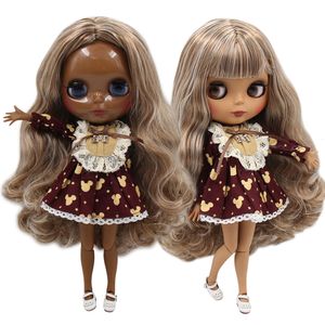 Куклы ледяные DBS Blyth Doll Coult Body Brown Mix Blonde Hair 30 см 16 BJD Toy Girls Gift 230816