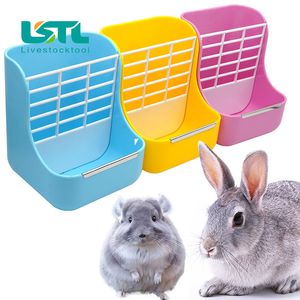 小動物の供給2 in 1ウサギフードヘイフィーダーモルモの屋内バニーチンチラ動物ボウル230816用