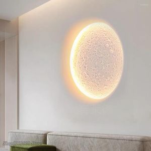 Wall Lamp Moon LED Modern Minimalist Creative Embedded Living Room Ceiling Background Home Light Luxury Mural Washers