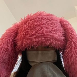 Trapper Hats Long Rabbit Ears Hat Faux Fur Rabbit Hat Long Ear Hat Plush Bunny Ear Hat Cute Funny Skullies Beanie Bunny Beanie Hat 230817