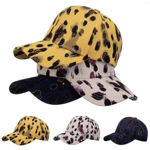 Top Caps Moda Kadın Erkekler Spor Leopar Basar Baskı Beyzbol Kapağı Hip Hop Şapkası Güneş Meathead Trainman