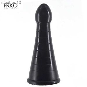 Anal Toys Frko Smooth Round Head PVC Anal Plug Men Sex Toys For Woman Insered Vagina G-Spot Protast Massage Lång 192mm Vuxen Game 18+ HKD230816