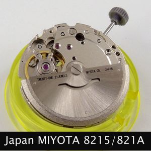 Reparationsverktygssatser 21 juveler Miyota 8215 821A Hack Second Stop Date Window Automatisk mekanisk rörelse Titta på tillbehör ersättningar Gulddelar 230817