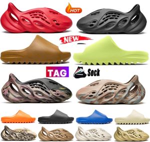 slippers designer slide foam runners women shoes flip flops orange desert bone brown luxury sandals blue Onyx glow green