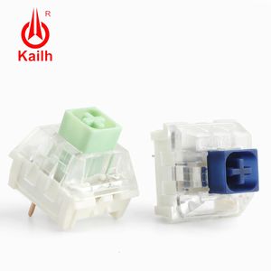 Клавиатуры Kailh Box Jade Navy Клавиатура переключатель Нажмите тактильные переключатели для механической клавиатуры SMD MX 3PIN Switch Настройка Gamer PC 230817