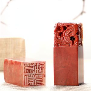 Adhesive Stickers Personal Seal Traditional Handmade Customized Chinese Name Stamp Stone Gift For Calligraphy Painting Study Room Decoration 230816