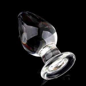 Zabawki analne duże kryształowe wtyczka pochwa Buil Big Pyrex Glass Dildo Dildo Dildo Dorosłe zabawki seksualne dla kobiet mężczyzn Gay Masturbator HKD230816