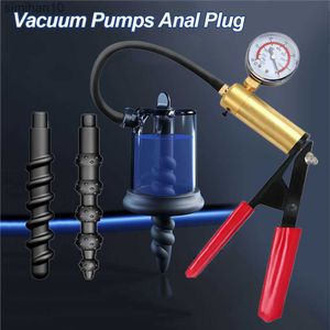 Anal Toys 2023 New Vacuum Anal Pump Prostate Massage Anal Dilator Buttplug For Women Breast/Vagina Sucking Adult Sex Toys Anal Plug HKD230816