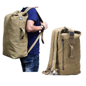 Torby szkolne Weys dla dużych pojemności torby wspinaczkowe taktyczne plecak wojskowy mężczyźni kobiety kubełko armia płótno ramię 230817