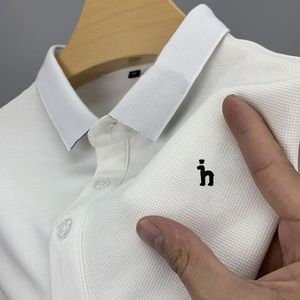 قميص Polos Hazzys للرجال الصيف الراقي الأعمال الرياضية غير الرسمية جودة البولو جودة قصيرة الأكمام Tshirt Tops Tees OP230817
