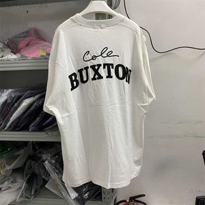 Herr t-shirts god kvalitet ny patch cole buxton broderad mode t-shirt män 1 1 kunglig blå brun svart vit cb kvinnor tee tag