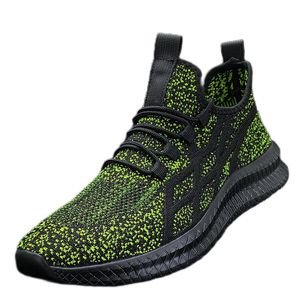 Designer de moda a andar Mens 47 Large Mens Sapatos Primavera Summer Mens Flyknit Mesh respirável Top Mens Sapatos Black Classic Fashion Sapatos leves 360g