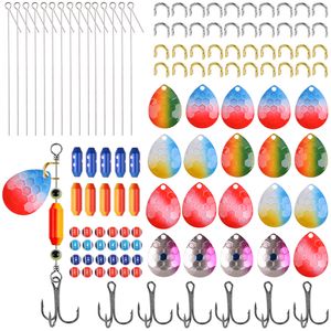 Przynęty Przynęty 155pcs/pudełko Spinner Przynęty Łowód Łowódcze Przynęty Przynęty Making Metal Hard Bait z wysokich haczyków do karpia Bass Pike Walleye Rigs 230816