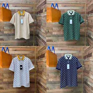 2023Designer fashion top business clothing Polos logo embroidered collar details short sleeve polo shirt men's multi-color multi-colors Tee M-XXXL