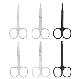 Eyebrow Scissors Stainless Steel Nail Tools Eyebrow Nose Eyelash Scissor Multifunctional Facial Hair Trimmer Makeup Beauty Tool E125