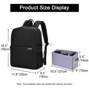 Camera bag accessories CADeN DSLR Backpacks Professional Wear-resistant Large Bags For Canon Nikon Cameras Lens Laptop Outdoor Travel HKD230818