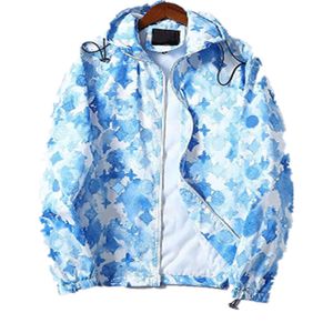 Designer mens jacket spring autumn windrunner fashion hooded sports windbreaker casual zipper jackets clothing 3XL