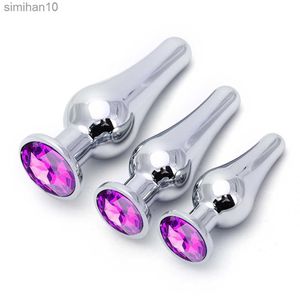 Anal Toys Metal Plug Anal Plugue cônico Plugue para homens Homens de massagem Anal Plug ANAL Toys Sex Toys HKD230816