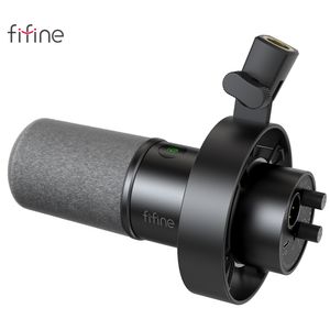 Микрофоны Fifine USB XLR Динамический микрофон с ударом Mute Mute Headphance Roctor для ПК или записи звуковых карт K688 230816