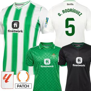 23/24 Camiseta real Betis Soccer Jerseys Kids Kit Shirt 2023 2024 Home Away Third Forever G.Rodriguez Juanmi Fekir B.Iglesias Canles Luiz Henrique Joaquin