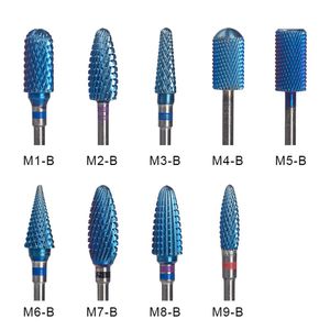 Top Quality Cone Carbide Tungsten Nail Drill Bit Manicure Drills For Milling Cutter Nails Files Buffer Nail Art Equipment Accessory E248