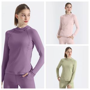 Lu Women zip ug stack ack stacks مرونة طويلة الأكمام الرياضية معطف الرياضة اللياقة البدنية المثيرة Sexy Atheltics clothing yogaworld