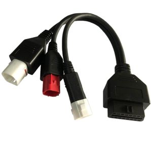 For Yamaha Motorcycle 3pin 4pin Honda 6pin OBD Diagnostic Canbus Connector Cable OBD2 3 in1 Plug Cable Adapter