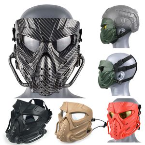 Outdoor Tactical Horror Alien Maske Paintball Shooting Face Protection Gear Halloween Cosplay No03-319