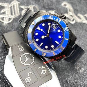 Mens Watch Designer Högkvalitativ automatisk klocka Mens 41mm keramiska ring Sapphire 2813 Rörelse Dial Rotatable Watch rostfritt stål Bandrörelse Watches-10