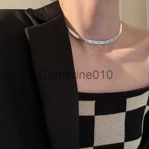 Collane a pendente a caldo vende lettera di tendenza incisione 925 sterlsilver femminile catene di snake gioielli per donne regali di collana no dissolvenza j230817