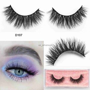 Falsche Wimpern flauschige Nerzwimpern Wispy natürliche lange Wimpern 15mm Wimpern 3D Nerz Wimpern Make -up Wimpern Erweiterung Faux Cils Schönheit HKD230817