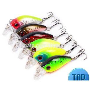 Baits Lures 1 Pcs Vib 3.55G/4.5Cm Fishing Lure Vibration Spoon Spinner Crankbait Bass Artificial Hard Bait Cicada Tackle Drop Delive Dhsjf