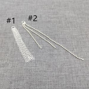 Orecchini penzolanti 6pc di 925 fili di orecchini in argento in argento sterling gocce di cavo