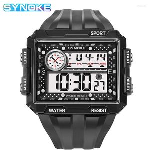 Relógios de punho Big Dial relógios digitais resistência a água LED LED Display Clock Outdoor Sport Sportwatch Relloj Hombre