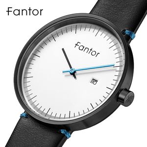 Andere Uhren Fantor -Männer minimalistisch Ultra Thin Man Casual Brand Leder Uhre Fashion Male Quarz Armbanduhr Date Uhr 230816